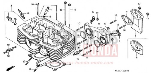 CULASSE CM125CX de 1999